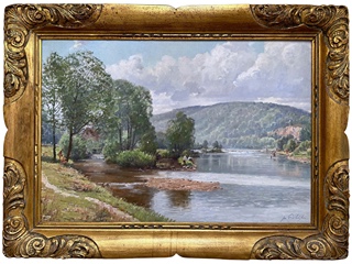 Josef Procházka (1909 - 1984) - Letní rybaření