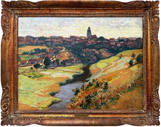 Karel Langer (1878 - 1947) - Bechyně od severu