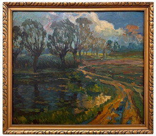 Jindřich Fürst (1873 - 1943) - Vrby u tůně