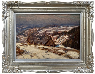 Ota Bubeníček (1871 - 1962) - Benecko v zimě