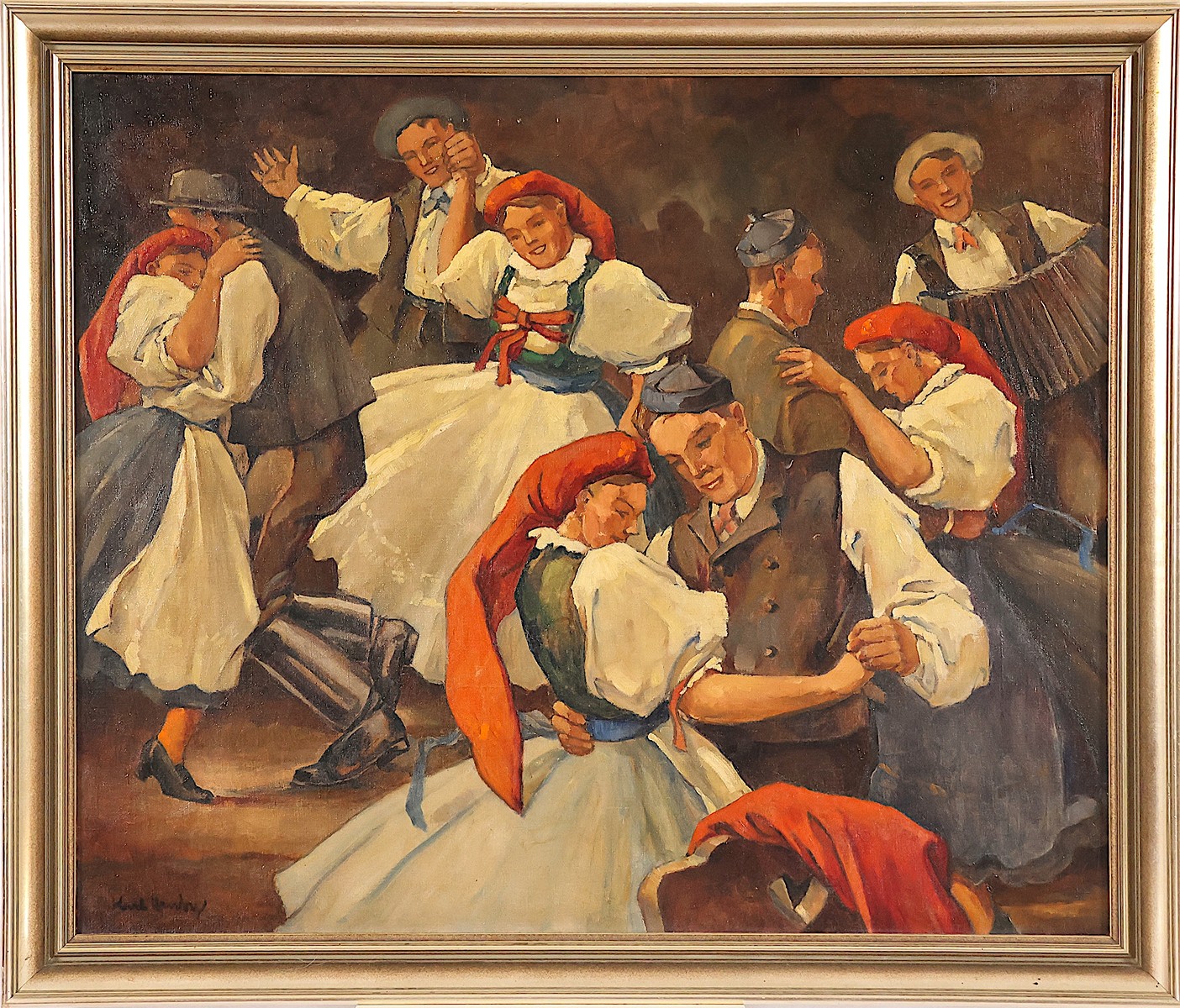 Festive Village Dance in Bohemia