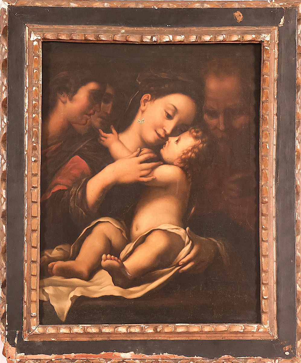 EUROPEAN SCHOOL (19TH CENTURY) - The Holy Family (Madonna and Child with Saint Joseph and Young Saint John the Baptist)