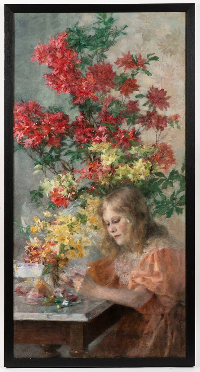 Young Girl with Azaleas