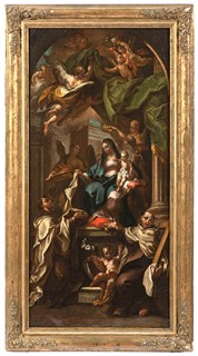 Sebastiano Conca (1680 - 1764) - The Virgin and Child with Saints Simon Stock and John of the Cross.