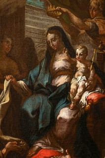 Sebastiano Conca (1680 - 1764) - The Virgin and Child with Saints Simon Stock and John of the Cross.