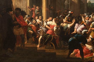 An Architectural Capriccio with the Rape of the Sabine Women