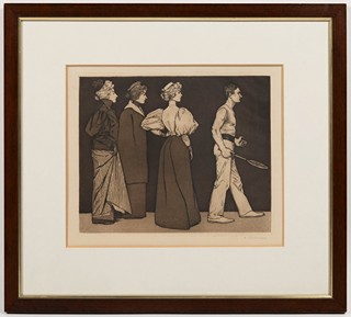 The Tennis Player (Belle Époque Fashion Scene)