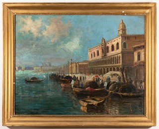 Panoramic View of the Doge's Palace and Riva degli Schiavoni, Venice