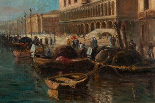 Panoramic View of the Doge's Palace and Riva degli Schiavoni, Venice
