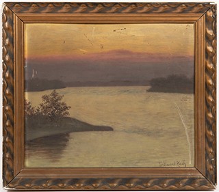 Ferdinand Zach (1868 - 1956) - FERDINAND ZACH (AUSTRIAN, 1868–1939) - Twilight Over the Lake
