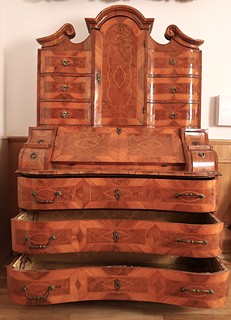 A Baroque-Style Tabernacle Secretary Desk