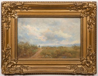 Franz Alt (1821 - 1914) - Rural Landscape with Figure