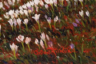 Spring Morning in the Alps with Farmhouse