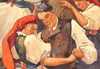 Festive Village Dance in Bohemia