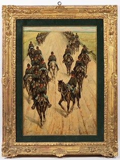 Giovanni Fattori - Cavalry Column on the March