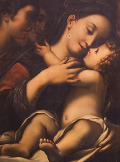 EUROPEAN SCHOOL (19TH CENTURY) - The Holy Family (Madonna and Child with Saint Joseph and Young Saint John the Baptist)