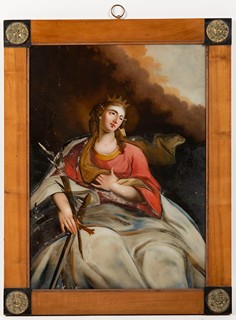 PAINTER 19TH CENTURY - Saint Catherine of Alexandria