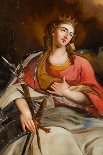 PAINTER 19TH CENTURY - Saint Catherine of Alexandria