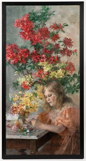 Young Girl with Azaleas