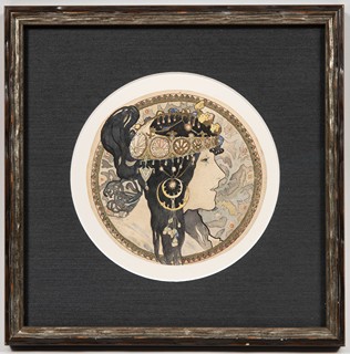 Art Nouveau Portrait: The Byzantine Muse