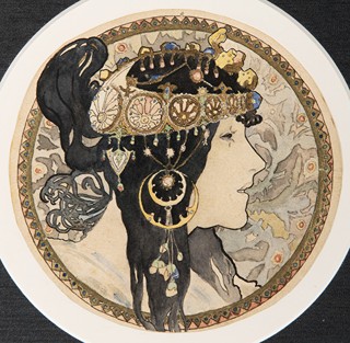 Art Nouveau Portrait: The Byzantine Muse