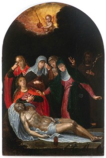 Lamentation of Christ with St Francis