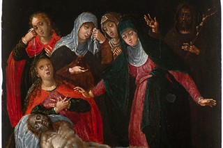 Lamentation of Christ with St Francis
