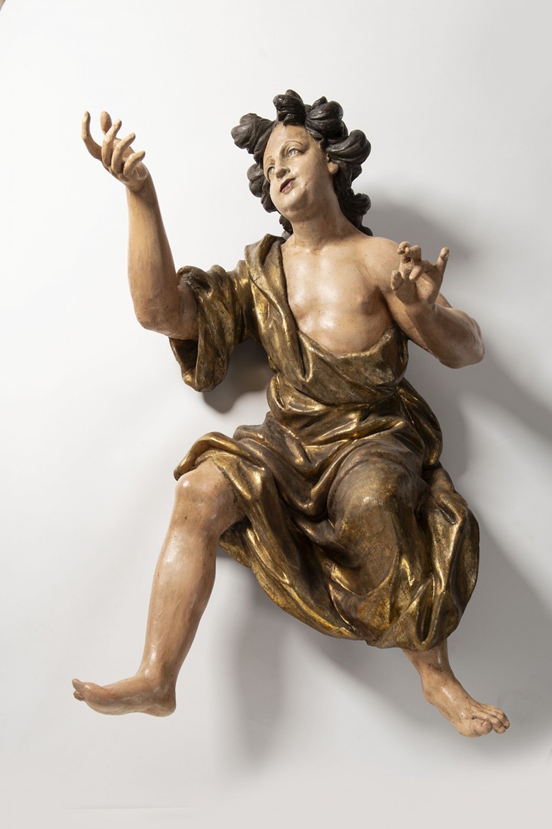 LARGE BAROQUE FIGURE OF A YOUNG MAN
