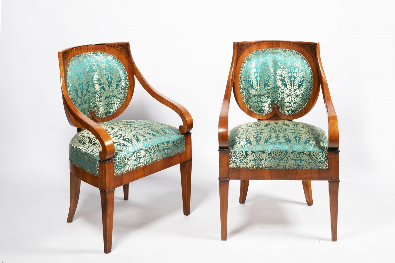 PAIR BIEDERMEIER ARMCHAIRS
