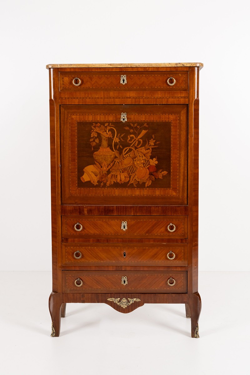 FRENCH INLAYED SECRETAIRE IN THE LOUIS XVI. STYLE