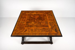BAROQUE TABLE WITH AN INLAID TOP