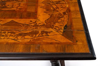 BAROQUE TABLE WITH AN INLAID TOP