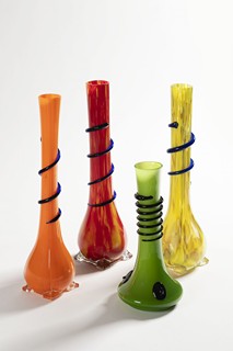 FOUR ART DECO VASES