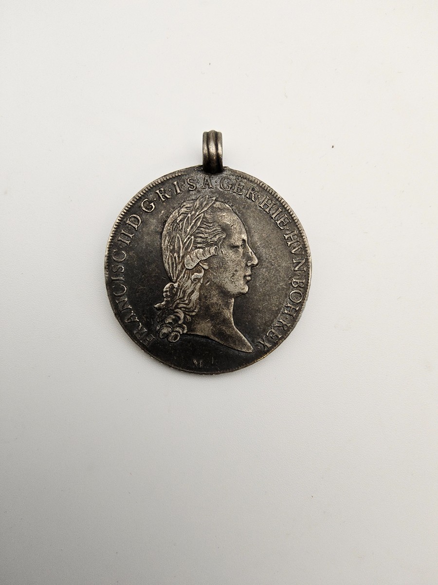 FRANTIŠEK II. – 1 KRONENTHALER 1794 M – MILÁN – STŘÍBRO – S OUŠKEM