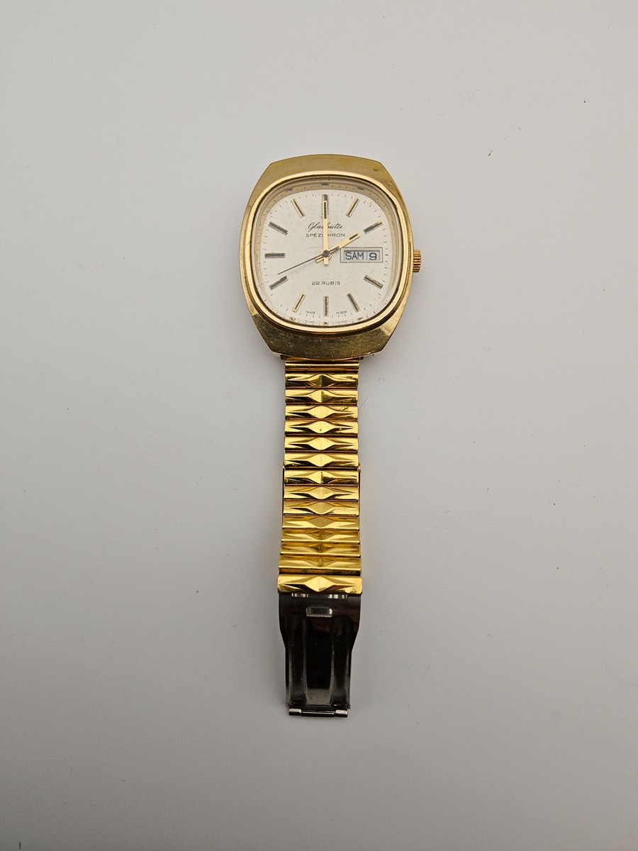 Náramkové hodinky Glashütte Spezichron – 22 Rubis, Made in GDR