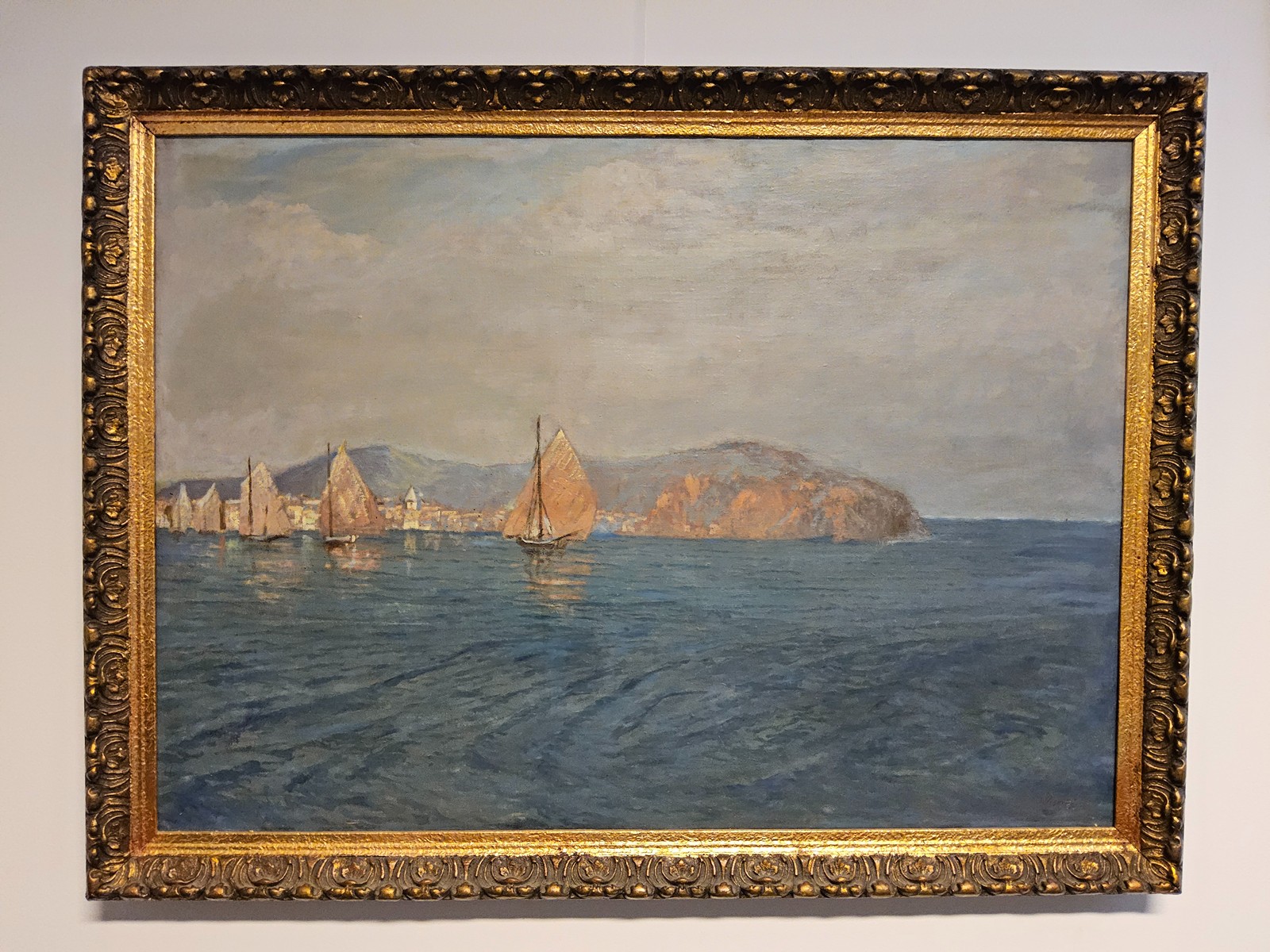 Josef Písecký (1878 - 1954) - Plachetnice u pobřeží