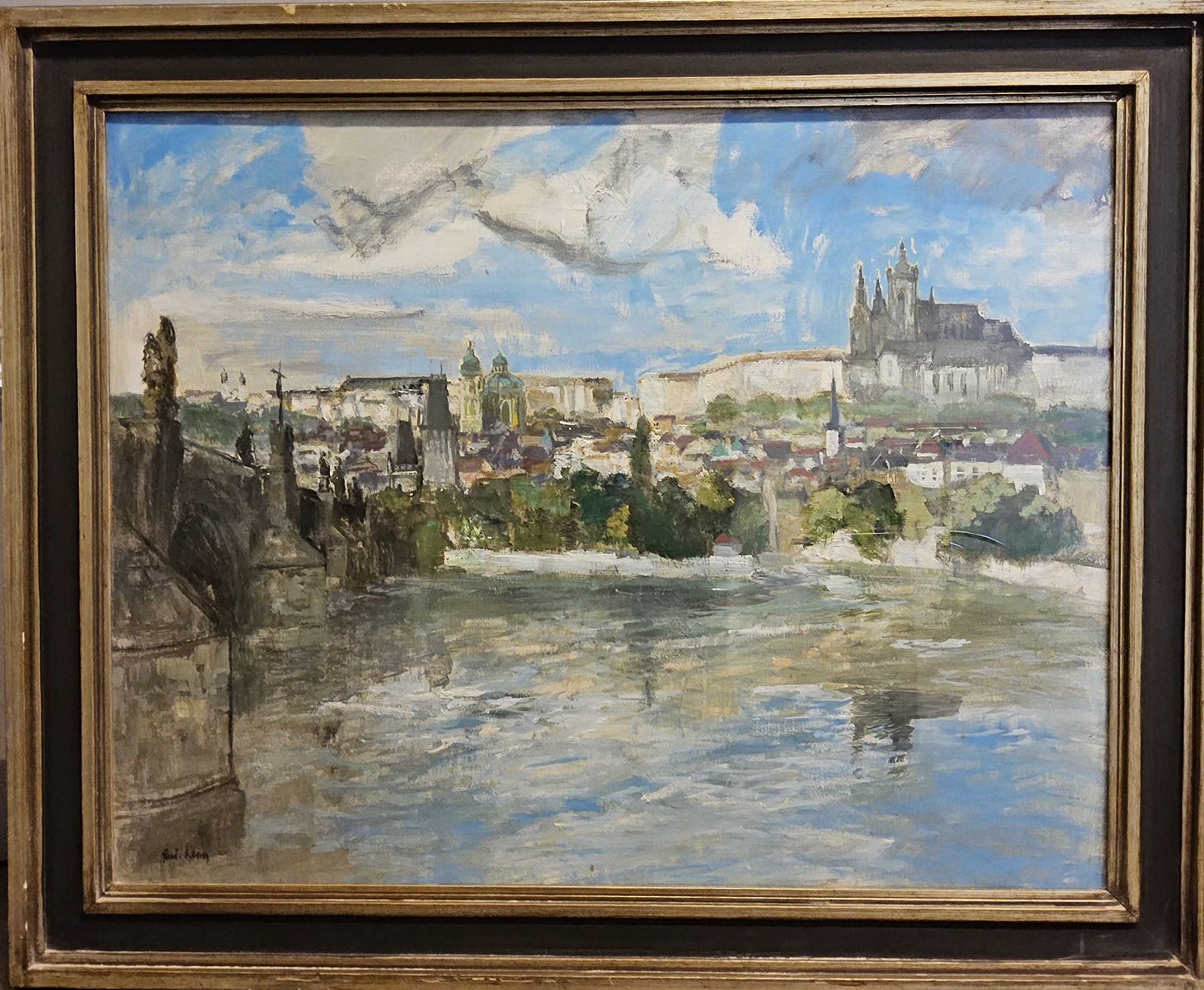 Rudolf Lexa (1915 - 2003) - Pohled na Pražský hrad