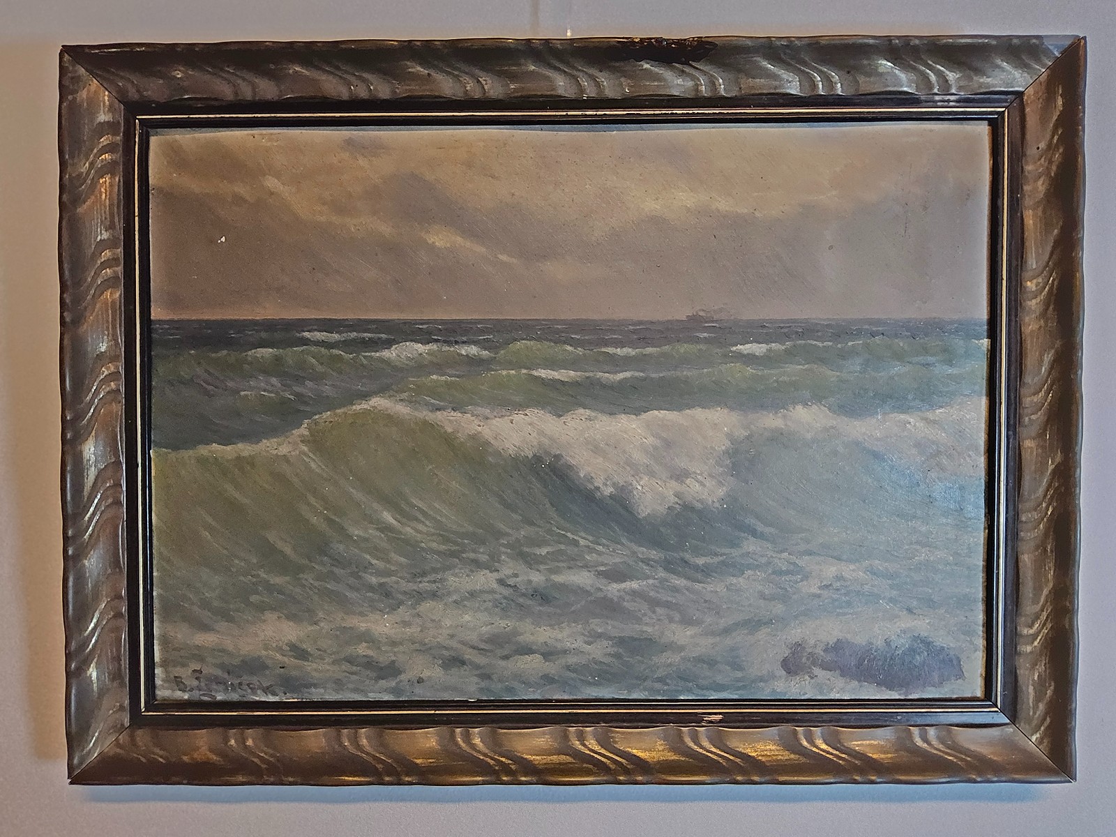 Bedřich Ženíšek (1872 - 1930) - Rozbouřené moře