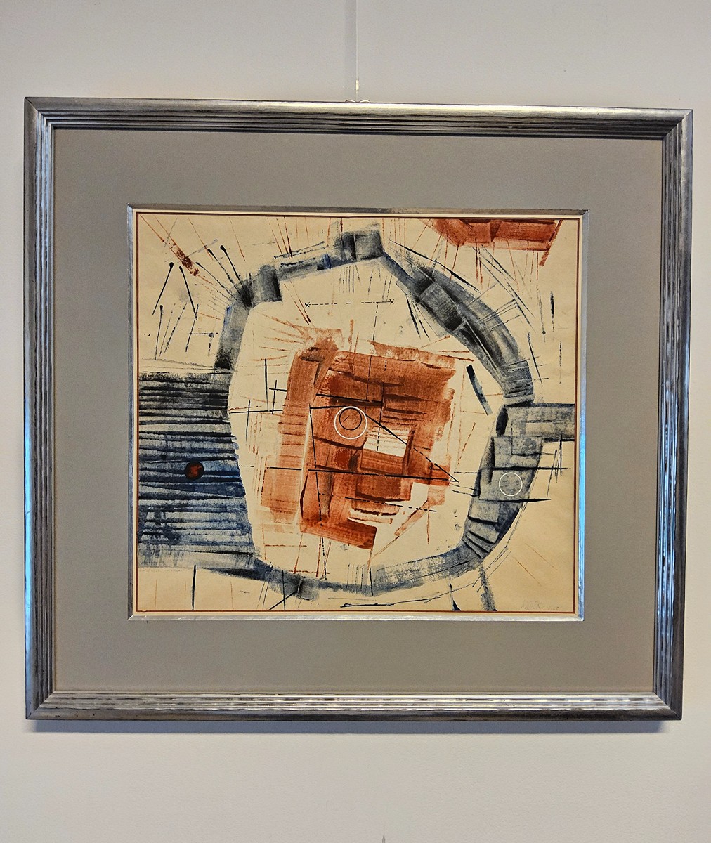 Mikuláš Medek (1926 - 1974) - Bábelská knihovna – ilustrace k povídce Jorge Luise Borgese