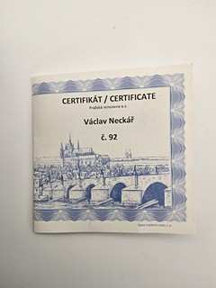 VÁCLAV NECKÁŘ – STŘÍBRNÝ MEDAILON, PROOF – PRAŽSKÁ MINCOVNA 2014