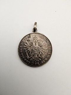 FRANTIŠEK JOSEF I. – 2 ZLATNÍK 1886 – STŘÍBRNÝ PŘÍVĚSEK