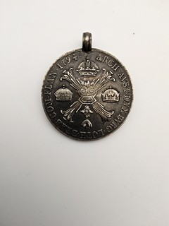 FRANTIŠEK II. – 1 KRONENTHALER 1794 M – MILÁN – STŘÍBRO – S OUŠKEM