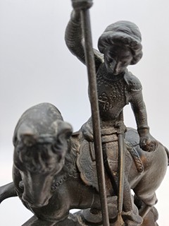 Franta Anýž (1876 - 1934) - Franta Anýž – Svatý Jiří zabíjející draka, bronz