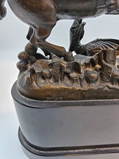 Franta Anýž (1876 - 1934) - Franta Anýž – Svatý Jiří zabíjející draka, bronz