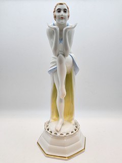 DOROTHEA CHAROL – ANITRA (REVUEGIRL) – ROSENTHAL BAVARIA – VZÁCNÁ ART DÉCO PLASTIKA