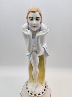 DOROTHEA CHAROL – ANITRA (REVUEGIRL) – ROSENTHAL BAVARIA – VZÁCNÁ ART DÉCO PLASTIKA