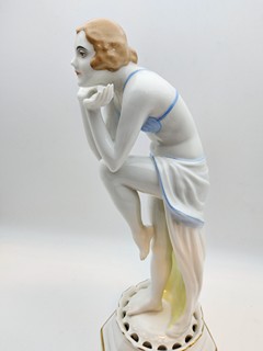 DOROTHEA CHAROL – ANITRA (REVUEGIRL) – ROSENTHAL BAVARIA – VZÁCNÁ ART DÉCO PLASTIKA