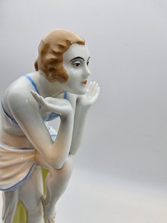 DOROTHEA CHAROL – ANITRA (REVUEGIRL) – ROSENTHAL BAVARIA – VZÁCNÁ ART DÉCO PLASTIKA