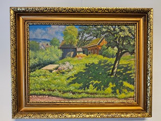 František Čermák (1904) - Pod jabloní ve Vlčetíně u Českého Dubu
