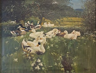 Václav Stein (1917 - 1944) - Kachny na rybníce